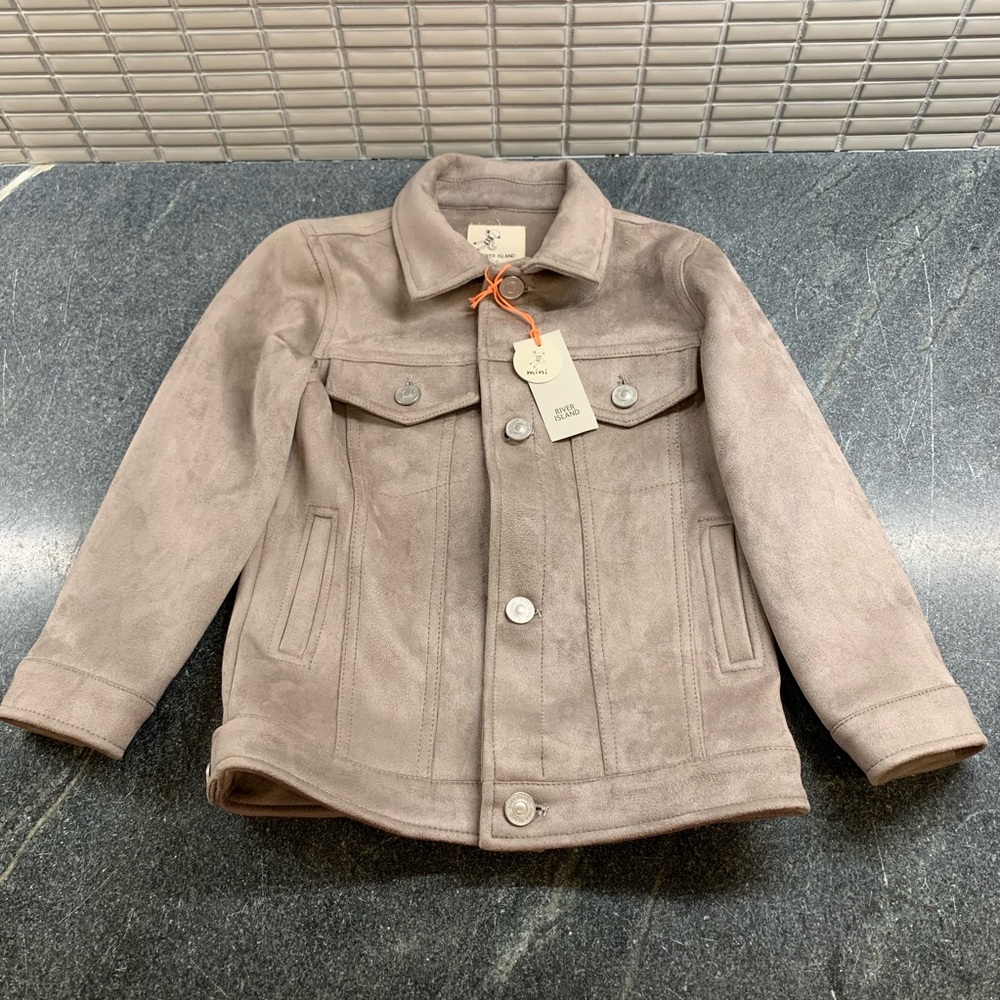 Mini River Island Suede Boys Jacket